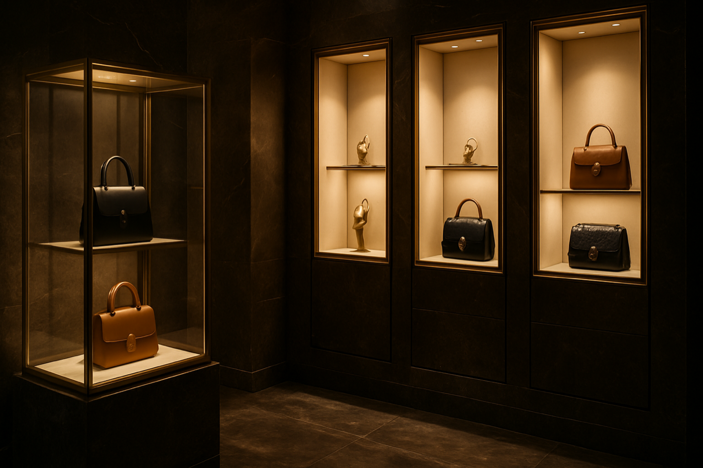 Interno di una boutique di lusso